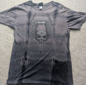 Harley-Davidson Men's Black Skull Graphic Tee